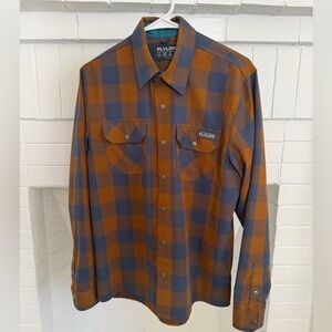 Flylow Men’s Handlebar Tech Flannel Casual Button Down Shirt